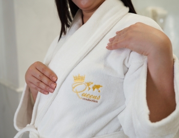 robe de bain coton velours